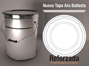 Tapa reforzada, con aro de ballesta